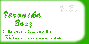 veronika bosz business card
